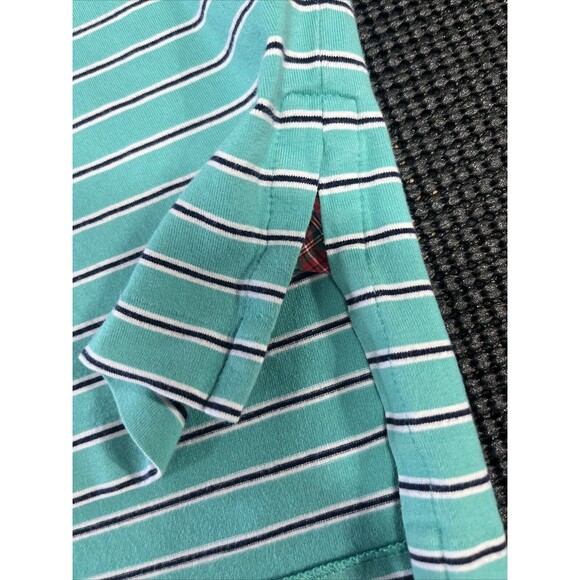 Ralph Lauren Polo Golf Stripe Stretch Lisle Blue  Size Large Embroidered Sleeve - Picture 5 of 8